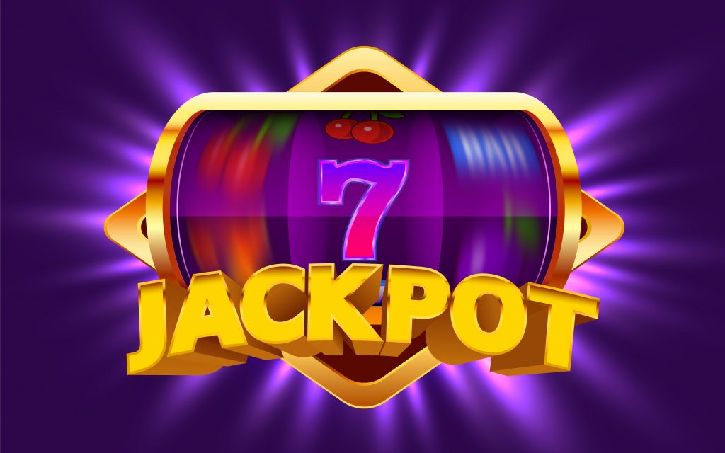 slot machine wins jackpot big win concept casino jackpot Almanbahis